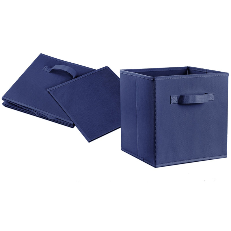 Bac de rangement en tissu Rebrilliant, Bleu