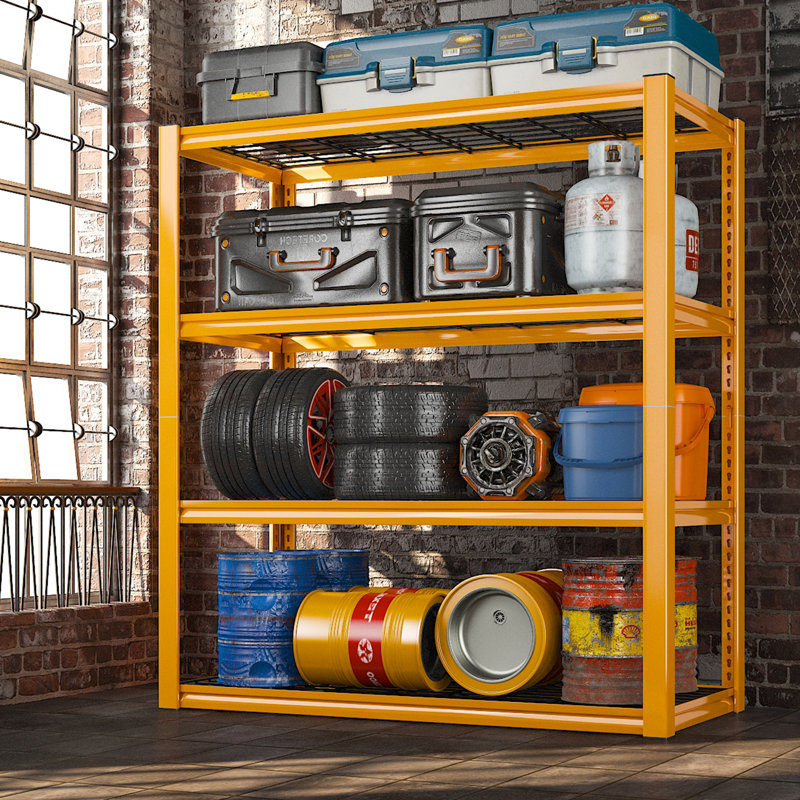 Étagère de garage robuste à 4 niveaux Lytarra, tablettes de rangement réglables de l 40 po pour la cuisine de garage