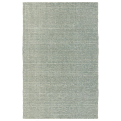 Kohdyn Handwoven Solid Blue Area Rug