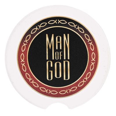 Ceramic Round 2 Piece Car Coaster Set