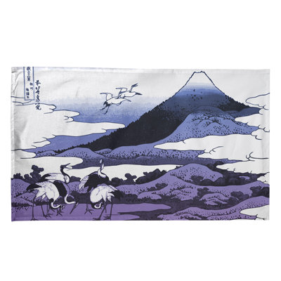 Serviette de thé japonaise grues