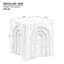 Modern 16.18'' Square Coffee Table, White Side Table For Bedroom, & Attractive Living Room, Design