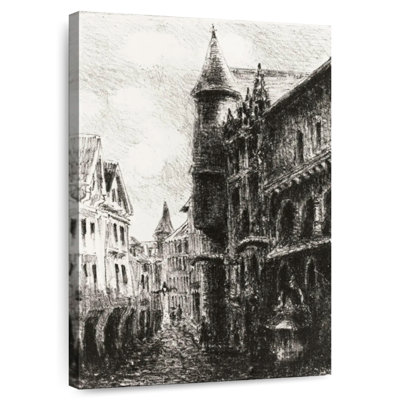 Rue Saint-Romain Rouen, 1ère assiette, 1896