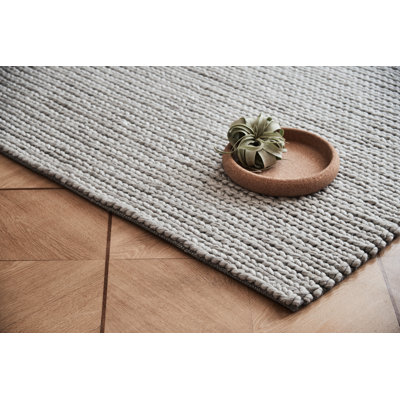 Solid Colour Hand Woven Area Rug