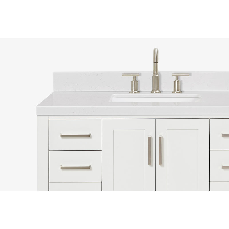 ARIEL Magnolia 42 Single Bathroom Vanity with Top, White
