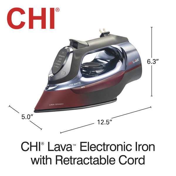 CHI Lava Electronic Iron with Retractable Cord