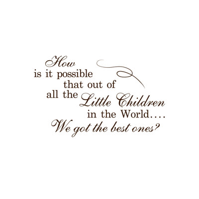 Text & Numbers Non-Wall Damaging Wall Decal