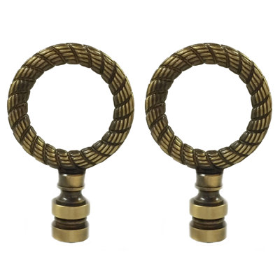 Rope Wreath Lamp Finial