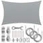 Toile d'ombrage rectangulaire Royal Shade avec treuil d'installation-114890851-114890864