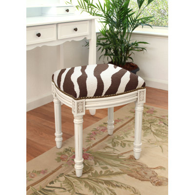 Tabouret de coiffeuse en bois massif Aven