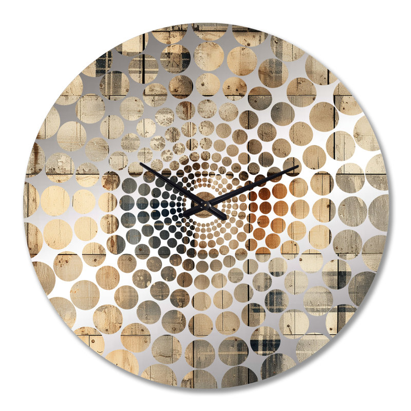 Horloge murale beige rustique, Très grand