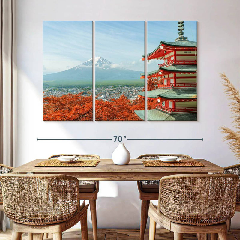 Rorry Mount Fuji Fall Colors, 42" H x 65" W