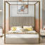 Lit plateforme à baldaquin avec tête de lit Upholstery-850062550-850211080
