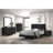 Black And Gold 2-Drawer Rectangular Nightstand