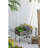 24.4x12.6x15.4" Rustic Black Trolley Cart Plant Stand, Planter