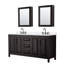 Meuble-lavabo double 72 po avec plateau en quartz et miroir Daria-100481647-100481652-100501937