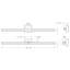 Rubie Single Dimmable LED Bath Bar-457395203