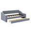Lit de jour rembourré avec accoudoirs de rangement et port USB-960686985