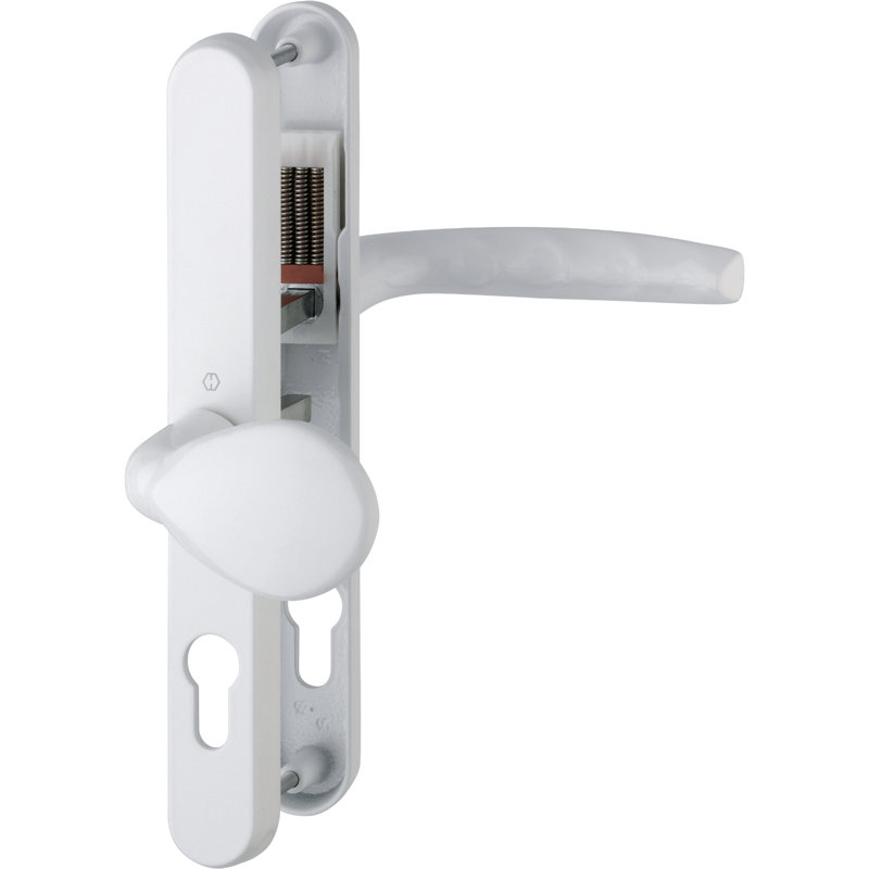 Knob(Pad)/Lever Set On Narrow Backplate5, Diamond White