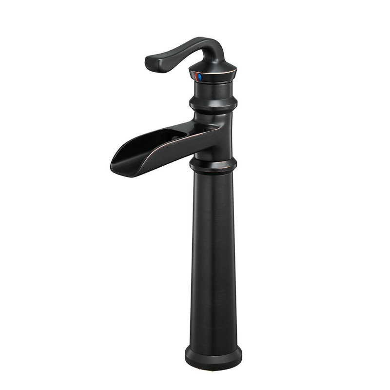 Robinet de lavabo vasque avec ensemble de drain, Noir