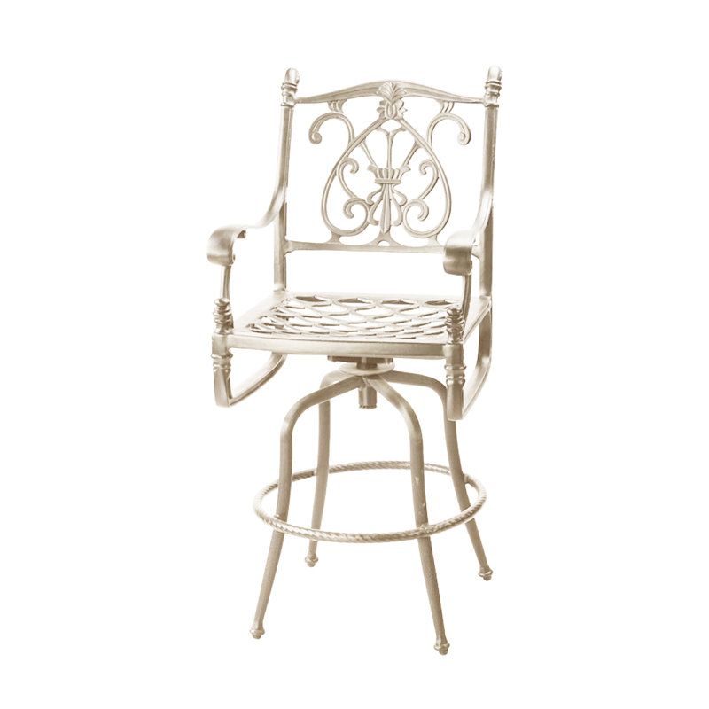 Florence Swivel Balcony Stool, Desert Bronze, 29.5" Seat Height
