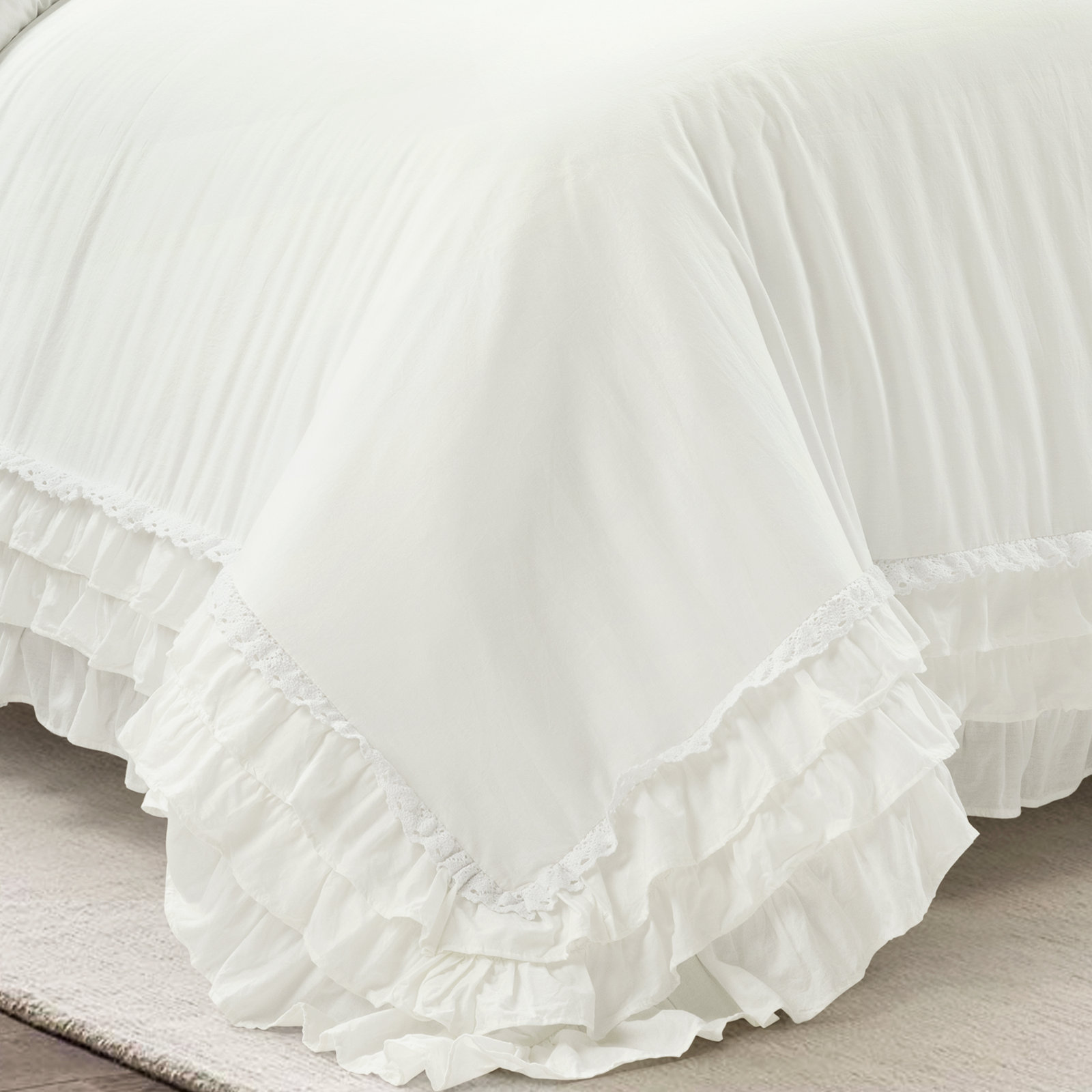 Yoren Cotton Duvet Cover Set, Queen