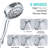 5 Adjustable Mode Handheld Shower, High , , Abs Produced Shower With Modes, Head-122420079
