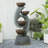 Markiece Hand Crafted Weather Resistant Waterfall Fountain with Light