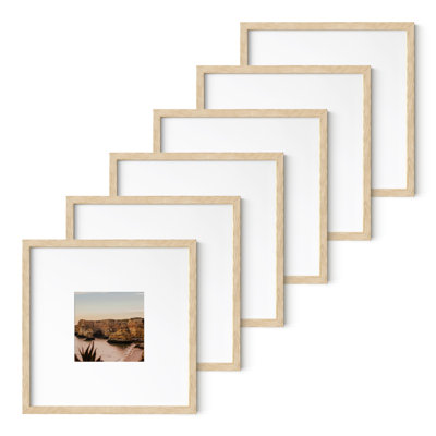 Wood Picture Frame - Set of 6