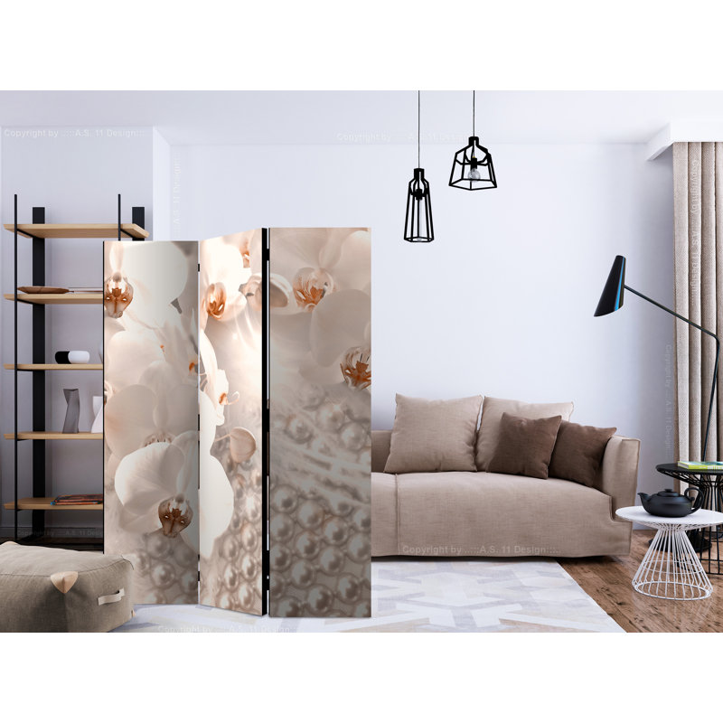 Merida 172cm H Solid Wood Folding Room Divider, 3