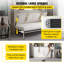 Ensemble de quincaillerie de support pour grand lit simple Murphy (horizontal), blanc