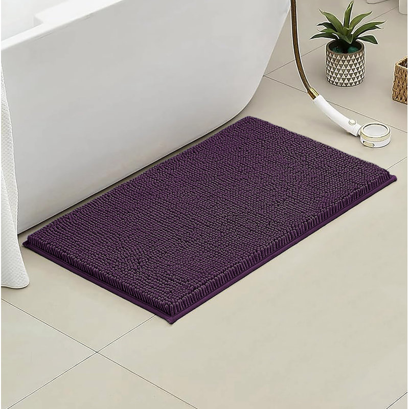 Tapis de salle de bain 36 po x 24 po, Prune