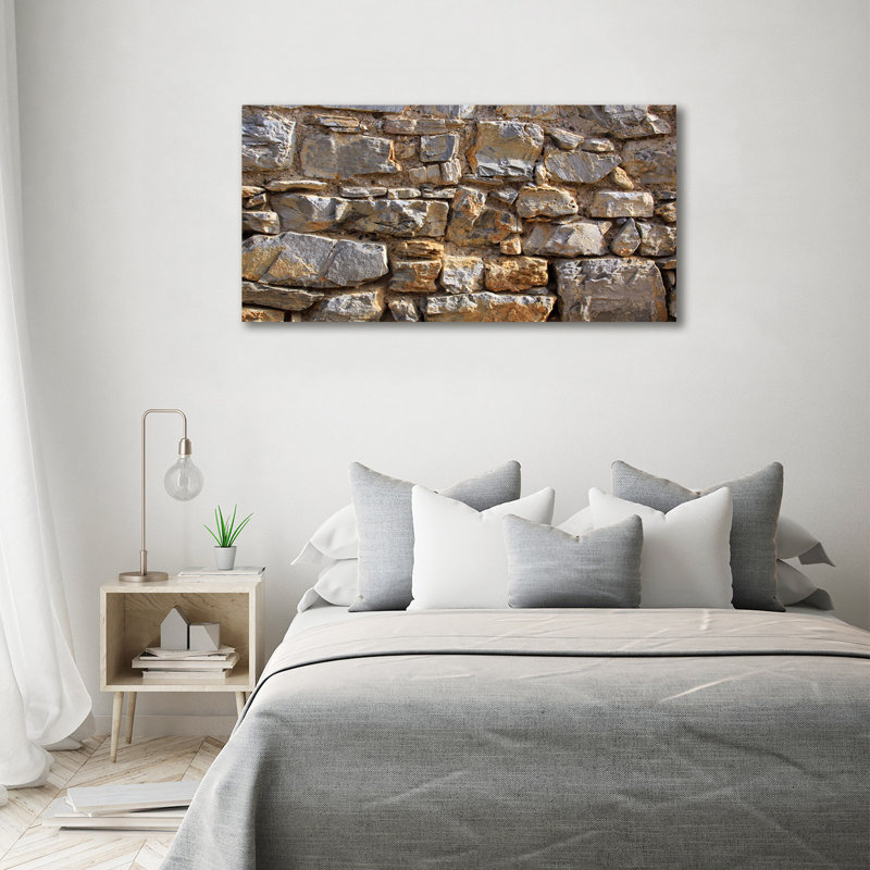 A Stone Wall - Wrapped Canvas Print