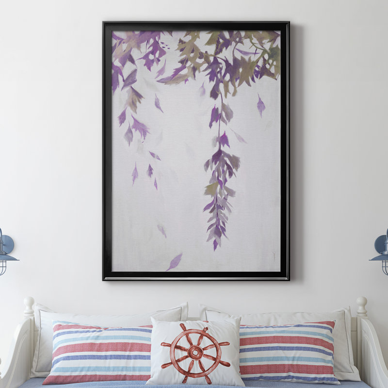 Toile encadrée LEAF Cascade II - prêt à accrocher, H 26,5 po x l 36,5 po x P 1,5 po, Toile avec cadre noir