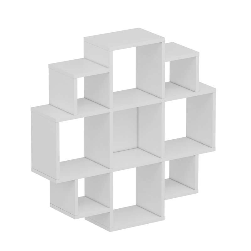 Zaria Cubby Shelf, White