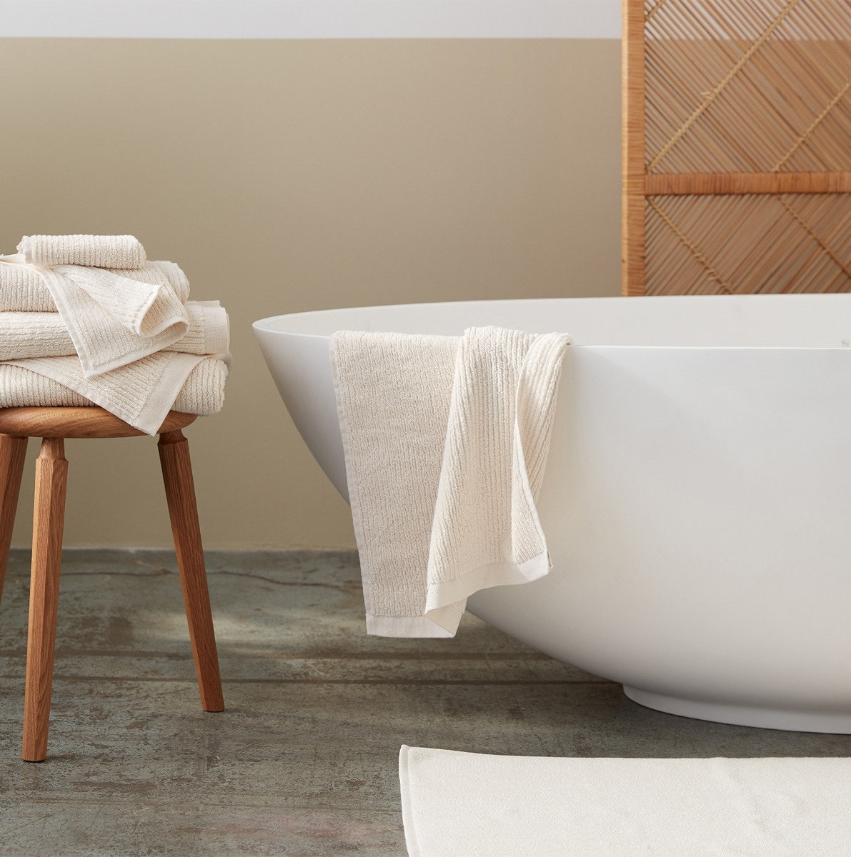 Temescal Organic Bath Mat, Undyed