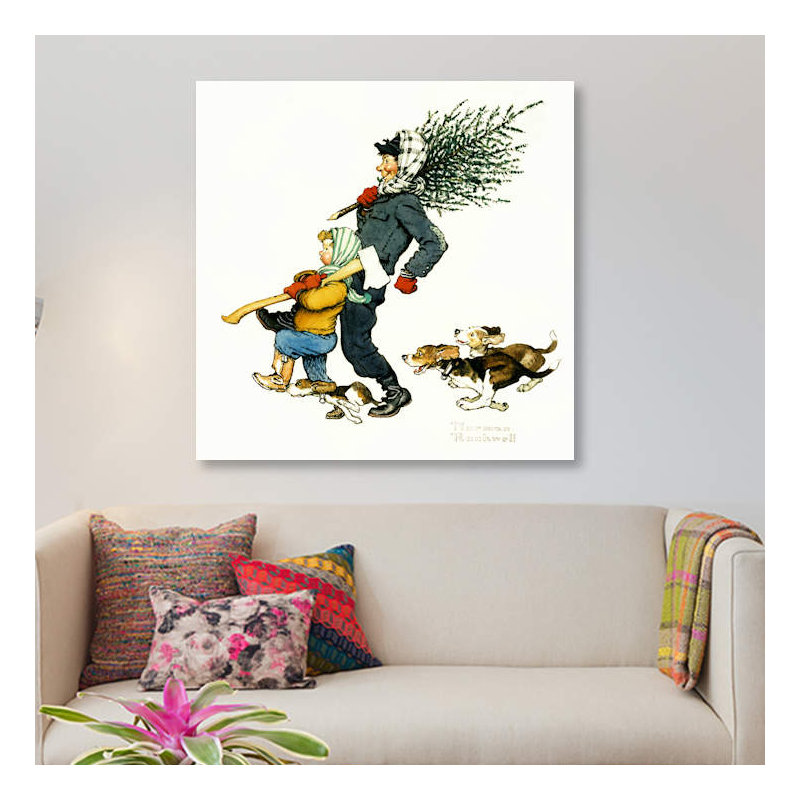 Norman Rockwell - Wrapped Canvas Print, 45.72 cm H x 45.72 cm W x 1.91 cm D