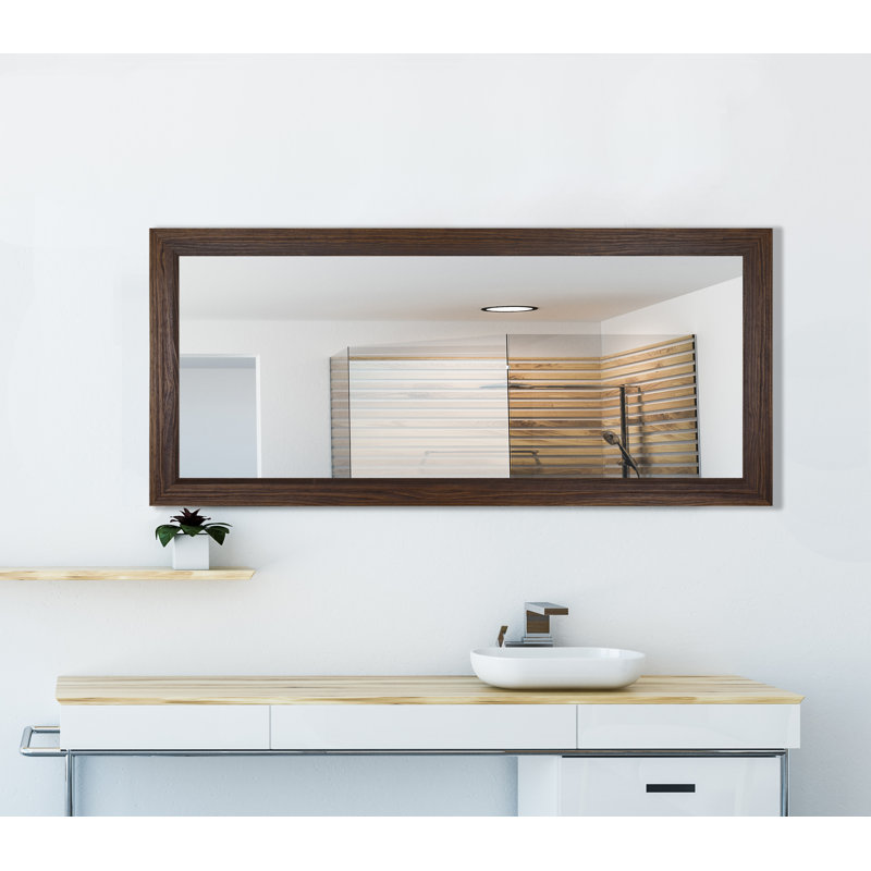Miroir de salle de bain Dakston, 31,75 po x 53,75 po, Moka