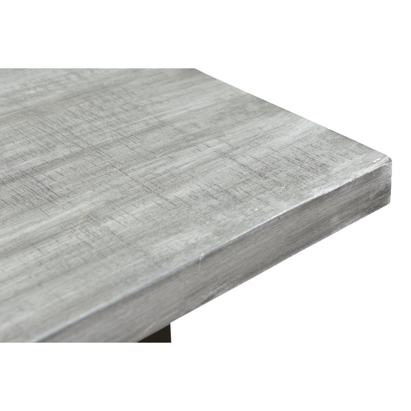 Table de salle à manger Hessle, H 30 po x L 35 po x l 59 po, Noir / Gris