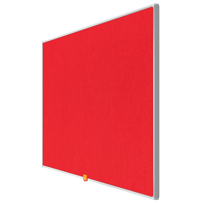 Wall Mounted Bulletin Board, 51cm H x 89.80cm L, Red