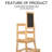 Solid + Manufactured Wood Accent Stool