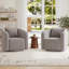 Fauteuil pivotant rembourré Boucle-98666142