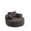 Pas de chaises d'appoint sans assemblage, chaise-lit moderne en chenille de 55 pouces pour la maison