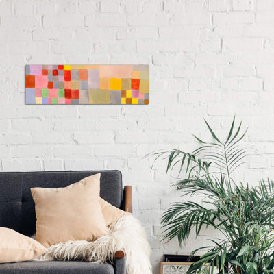 Flora On The Sand by Paul Klee - Wrapped Canvas Panoramic Painting