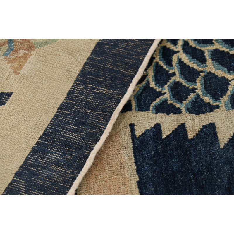 One-of-a-Kind 11'x13'4” Hand Knotted Area Rug