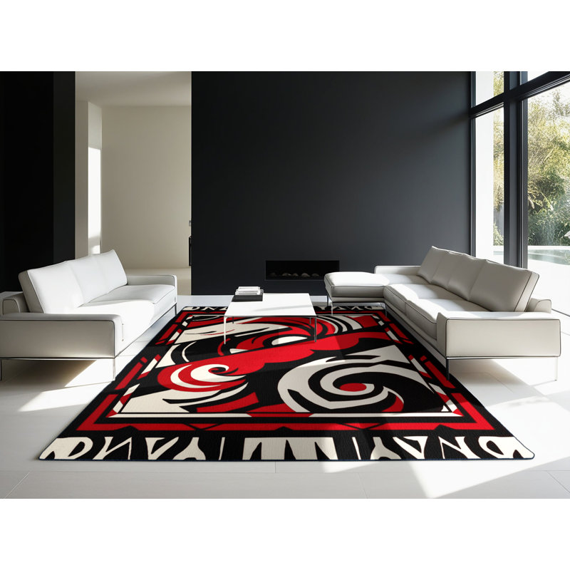 Tapis Sinister Swirl, Carré 5 pi