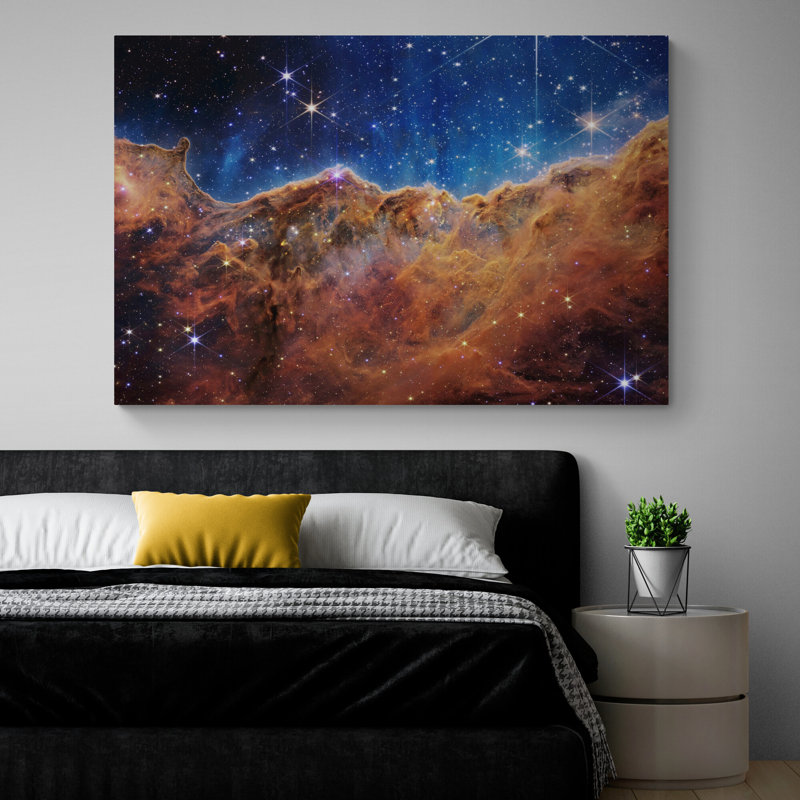 NASA James Webb Space Telescope - Cosmic Cliffs In The Carina Nebula - Wrapped Canvas Print, 117cm H x 81cm W