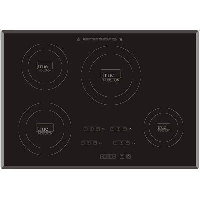 True Induction TI-4B 30 inch 4 Burner 7400W UL858 Cert. Ceramic-Glass Induction Cooktop