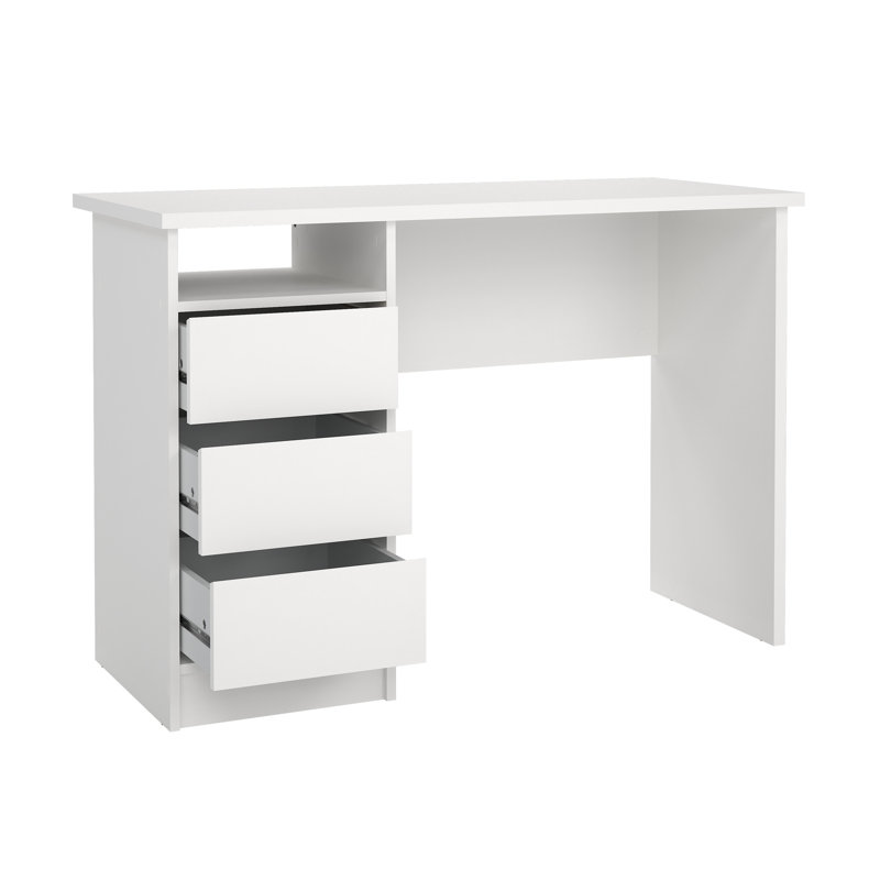 Bureau d'écriture rectangulaire l 43,31 po Glyndon, Blanc