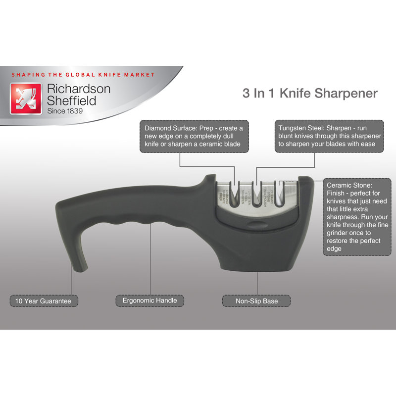 Richardson Sheffield 3 Stages Manual Knife Sharpener
